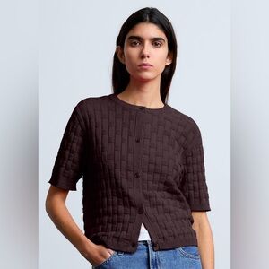 Surprise Paris Juliette Cardigan in Chocolate Brown